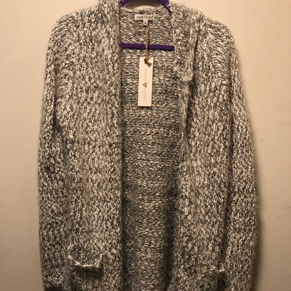 Cozy hooded cardigan